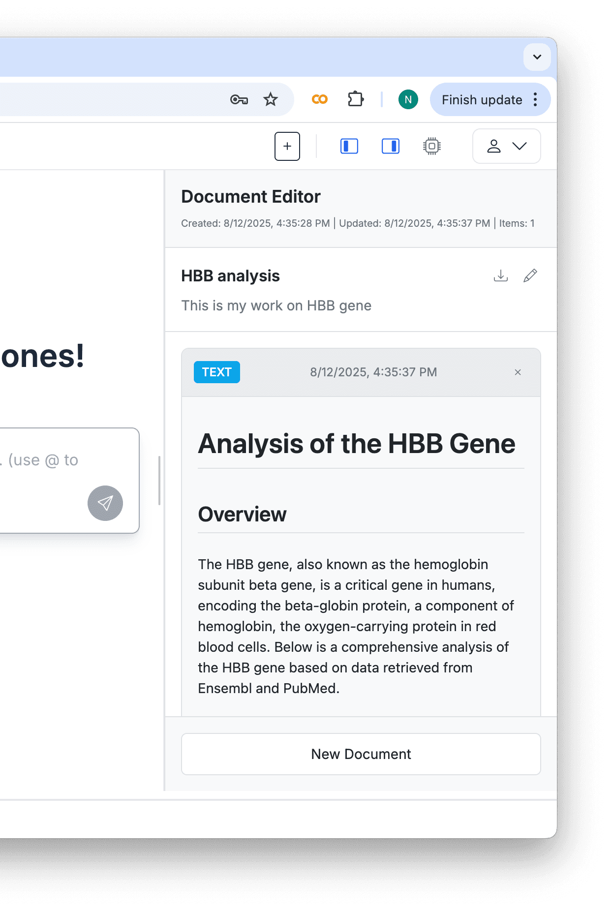 Document Management Interface